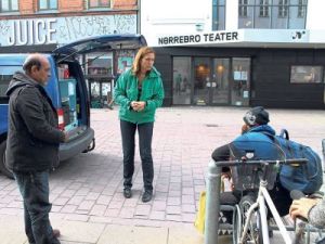 Some organisations, such as Project Udenfor (pictured) do help foreign homeless, but they may not use state funds to do so (Photo: Sol Marinozzi Bjørck