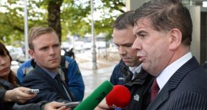 John Kidd, national secretary of the Irish Fire and Emergency Services Association speaking to the media following a recent court case involving the prosecution of Wicklow County Council. Photograph: Frank Miller/The Irish Times